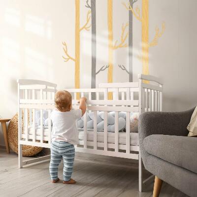 Muur stickers 80x135 Pastelkleurig bos met decoratieve bomen