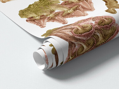 Muur stickers 80x129 Bosmagie: Feeënkabouters en een pastelkleurig huis