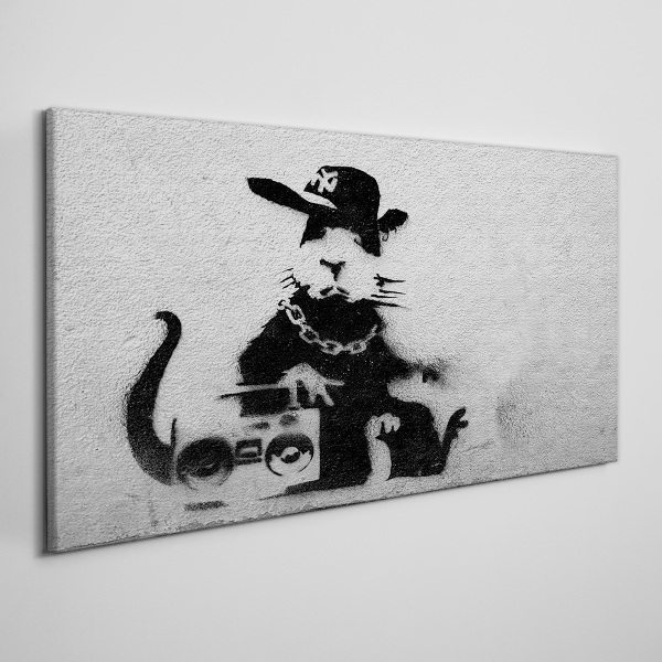 Foto op canvas Hood Rat Banksy