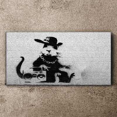 Foto op canvas Hood Rat Banksy