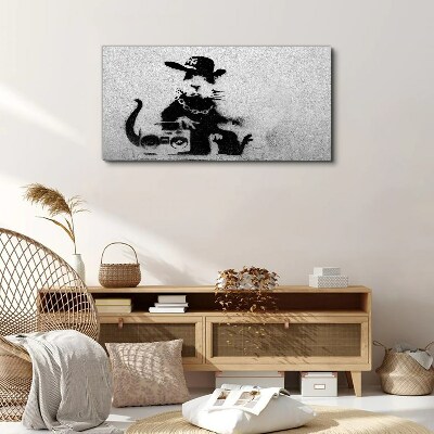 Foto op canvas Hood Rat Banksy