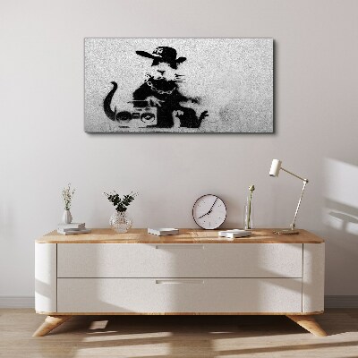 Foto op canvas Hood Rat Banksy