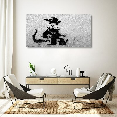 Foto op canvas Hood Rat Banksy