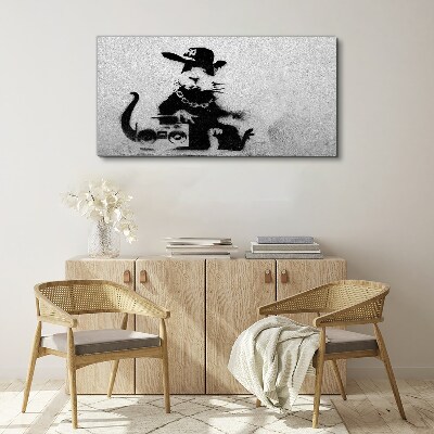 Foto op canvas Hood Rat Banksy