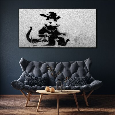 Foto op canvas Hood Rat Banksy