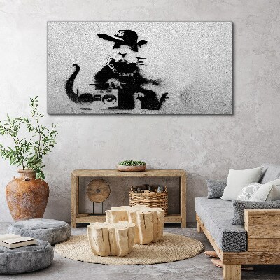 Foto op canvas Hood Rat Banksy