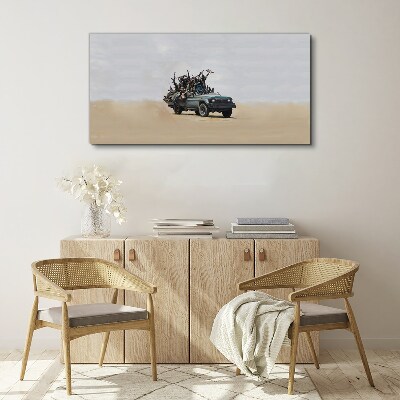 Schilderij op doek Banksy's oorlog