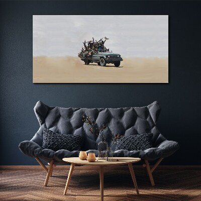 Schilderij op doek Banksy's oorlog