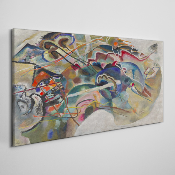 Canvas schilderij Abstractie van Vasily Kandinsky