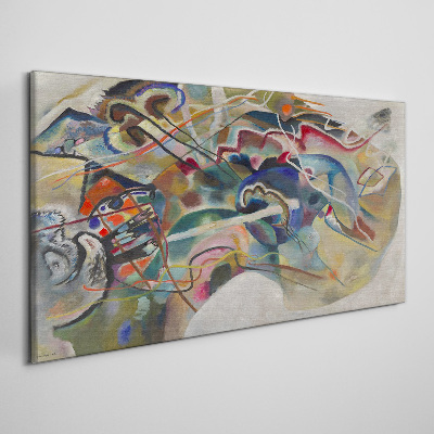 Canvas schilderij Abstractie van Vasily Kandinsky