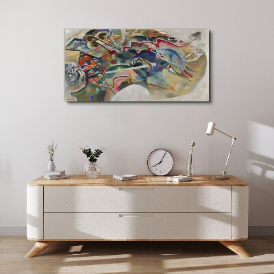 Canvas schilderij Abstractie van Vasily Kandinsky