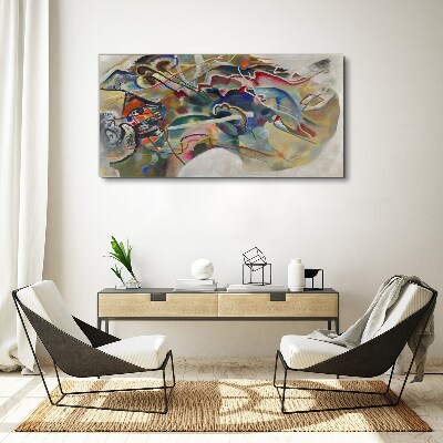Canvas schilderij Abstractie van Vasily Kandinsky