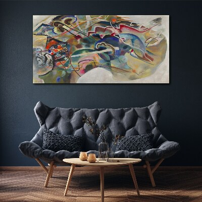 Canvas schilderij Abstractie van Vasily Kandinsky
