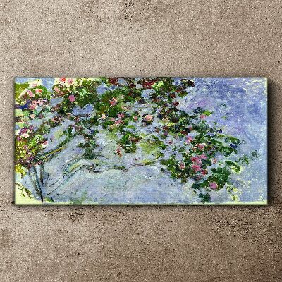 Foto op canvas De rozen van Claude Monet