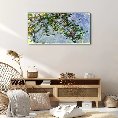 Foto op canvas De rozen van Claude Monet
