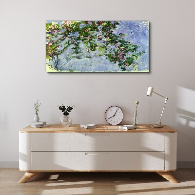 Foto op canvas De rozen van Claude Monet