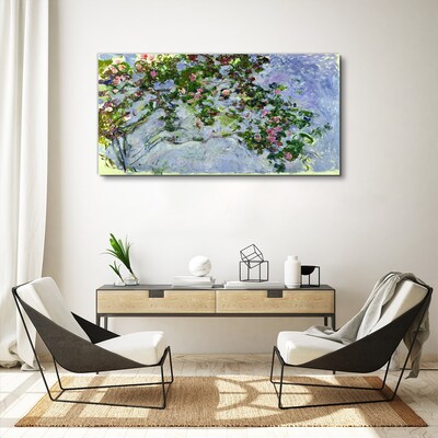 Foto op canvas De rozen van Claude Monet