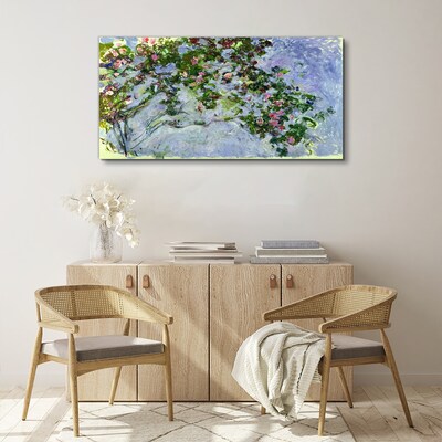 Foto op canvas De rozen van Claude Monet