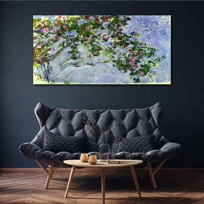 Foto op canvas De rozen van Claude Monet
