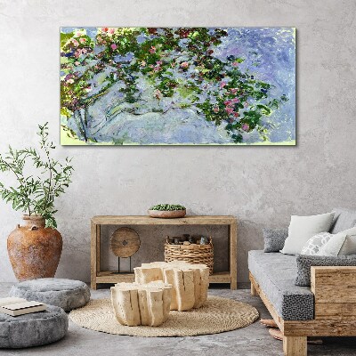 Foto op canvas De rozen van Claude Monet