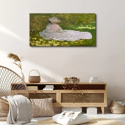 Canvas schilderij Vrede in de tuin