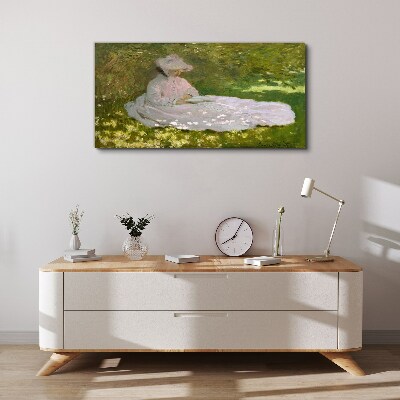 Canvas schilderij Vrede in de tuin