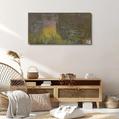 Foto op canvas Gouden weerspiegeling in het water