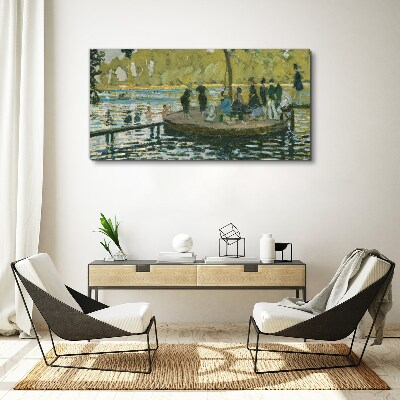 Canvas schilderij Een zomerdag op de rivier