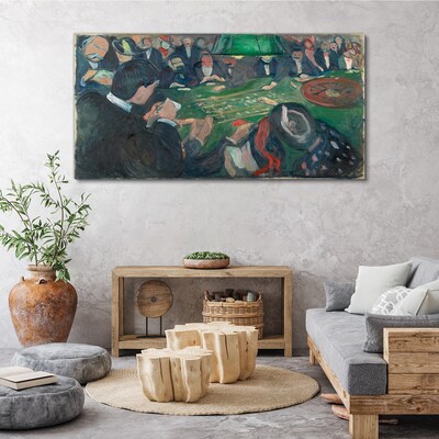 Canvas schilderij Pokerspel