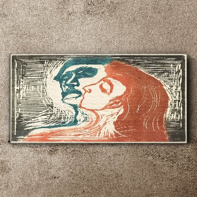 Schilderij op doek Een intieme blik op emoties