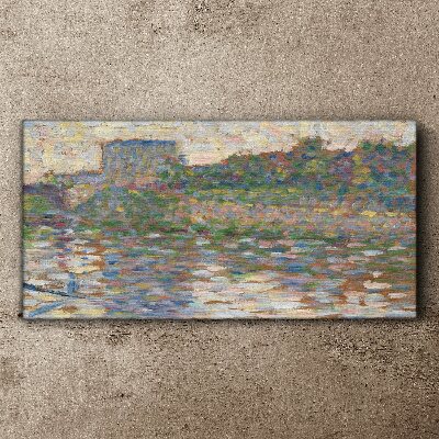 Schilderij op doek Weerspiegelingen op het water