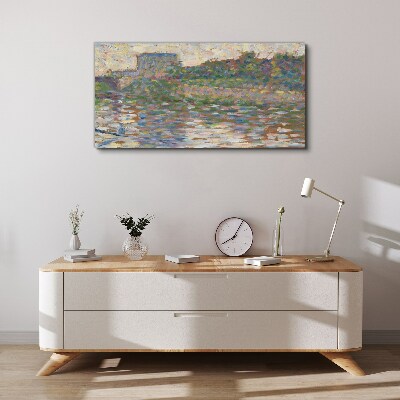 Schilderij op doek Weerspiegelingen op het water