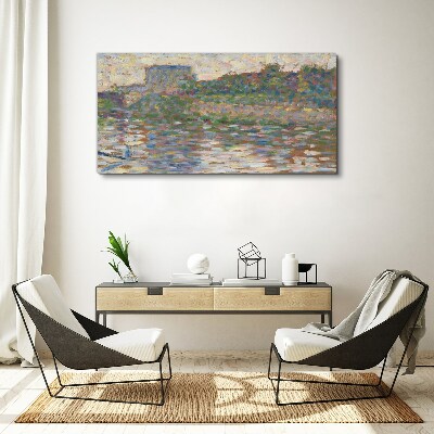 Schilderij op doek Weerspiegelingen op het water