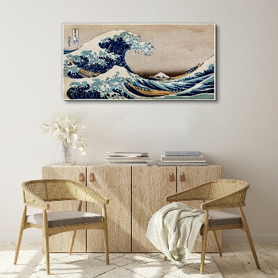 Schilderij op doek De Grote Golf bij Kanagawa