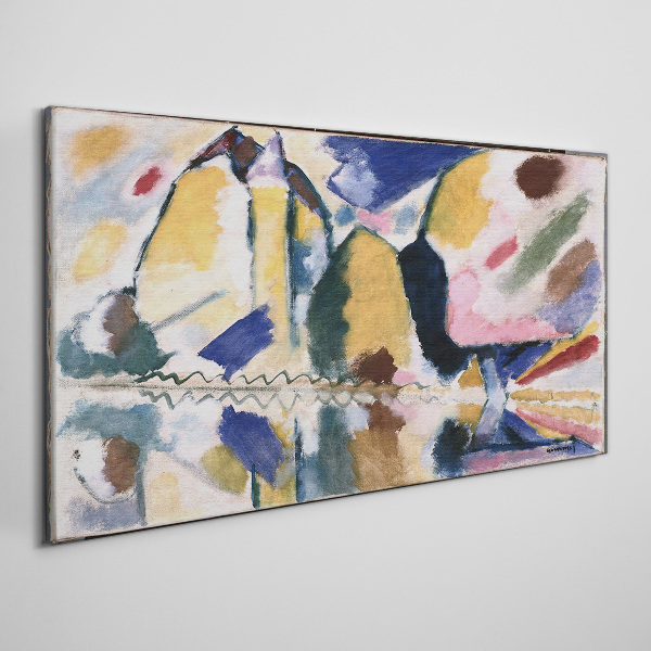 Foto op canvas Abstract landschap in de kleuren van de natuur