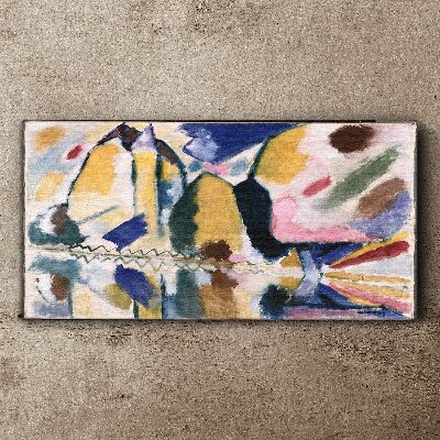 Foto op canvas Abstract landschap in de kleuren van de natuur