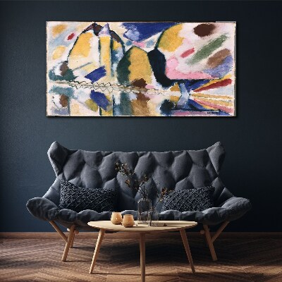 Foto op canvas Abstract landschap in de kleuren van de natuur