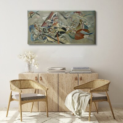 Canvas schilderij Abstract landschap van kleuren