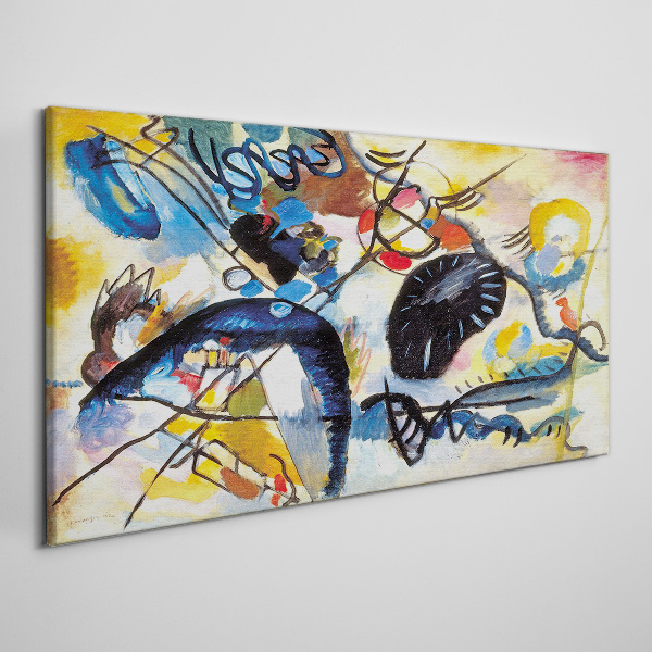 Schilderij op doek Abstract landschap van kleuren