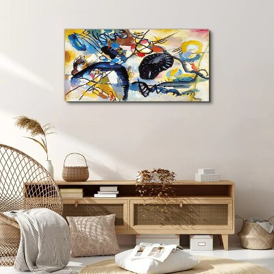 Schilderij op doek Abstract landschap van kleuren