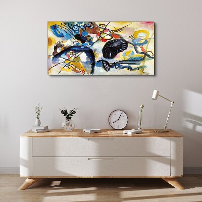 Schilderij op doek Abstract landschap van kleuren