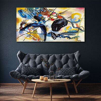 Schilderij op doek Abstract landschap van kleuren