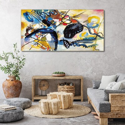 Schilderij op doek Abstract landschap van kleuren