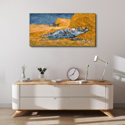 Foto op canvas Rust tussen de gouden velden