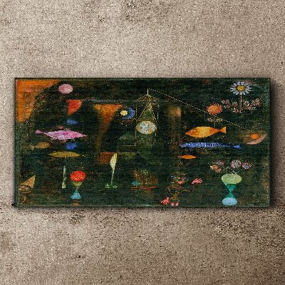 Schilderij op doek De fantasiewereld van onderwaterwezens