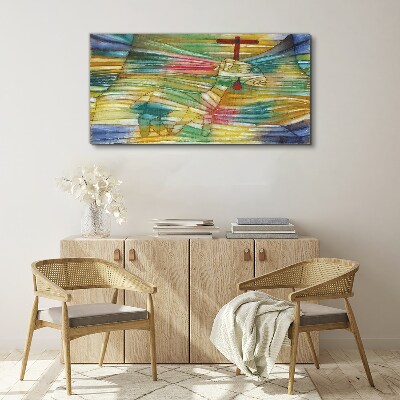 Foto op canvas Dier in een kleurrijk landschap