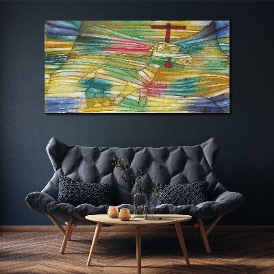 Foto op canvas Dier in een kleurrijk landschap