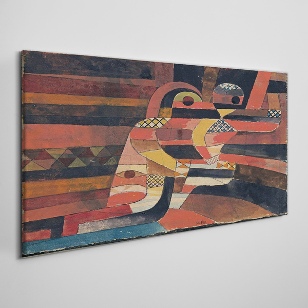 Schilderij op doek Abstracte dans van kleurrijke vormen