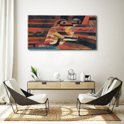 Schilderij op doek Abstracte dans van kleurrijke vormen