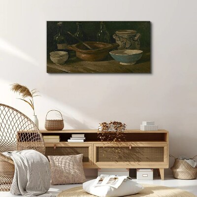 Canvas schilderij Stilleven met vaten